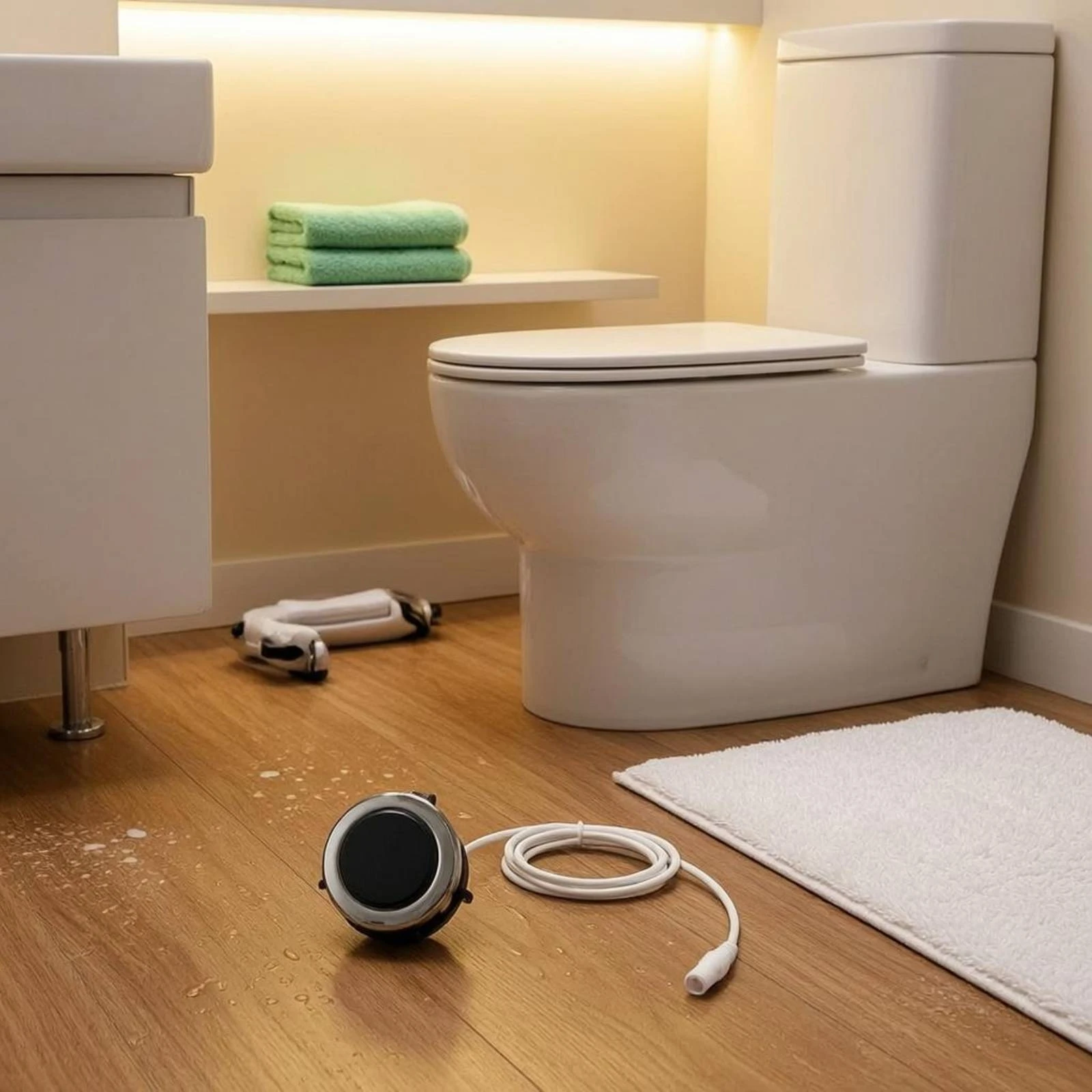 Foot-Operated Toilet Switch White Cable Toilet Push Button Single Flush Button Corrosion Resistant
Foot-Operated Toilet Switch White Cable Toilet Push Button Single Flush Button Corrosion Resistant