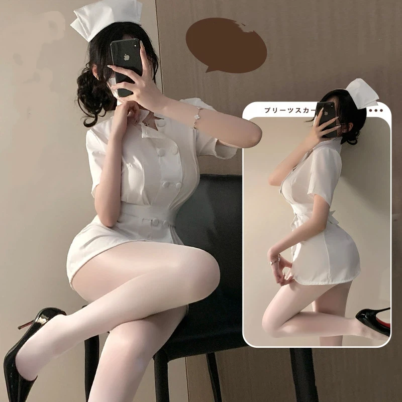 Женское нижнее белье для взрослых, комплект униформы для косплея медсестры, белая цельная короткая сексуальная юбка с воротником-стойкой и пуговицами
Женское нижнее белье для взрослых, комплект униформы для косплея медсестры, белая цельная короткая сексуальная юбка с воротником-стойкой и пуговицами