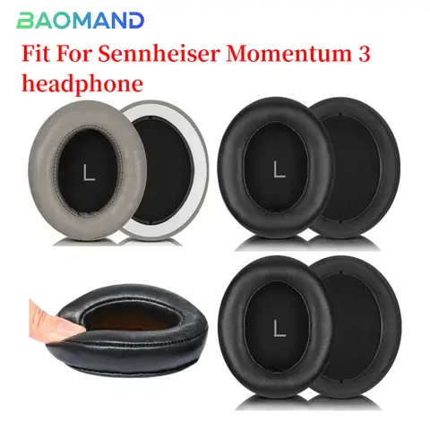 Earphone pads For Sennheiser Momentum 3 replacement Earpads headphones Earmuffs Soft Mesh cloth Memory Covers Sponge Protein