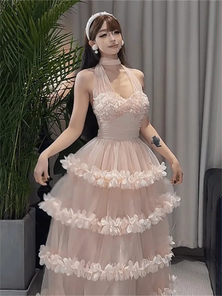 Pink Sweet Date Anti-Aging Princess Dress Women's Spring New Unique Beautiful Dress Natural Waist Gown for Daily Wear
Pink Sweet Date Anti-Aging Princess Dress Women's Spring New Unique Beautiful Dress Natural Waist Gown for Daily Wear