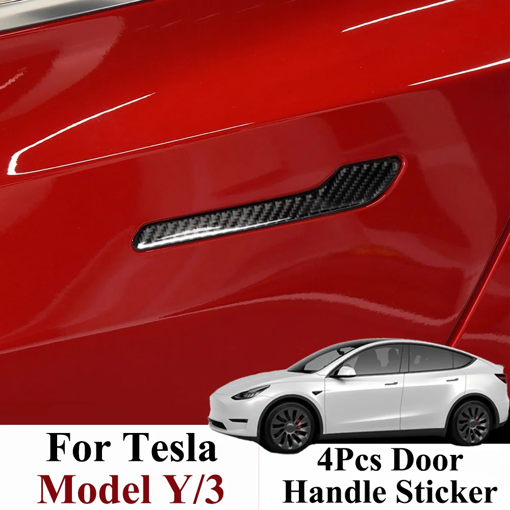 4Pcs Car Door Handle Protector Sticker Carbon Fiber Decorative Stickers Anti-scratch For Tesla Model 3 Y
4Pcs Car Door Handle Protector Sticker Carbon Fiber Decorative Stickers Anti-scratch For Tesla Model 3 Y