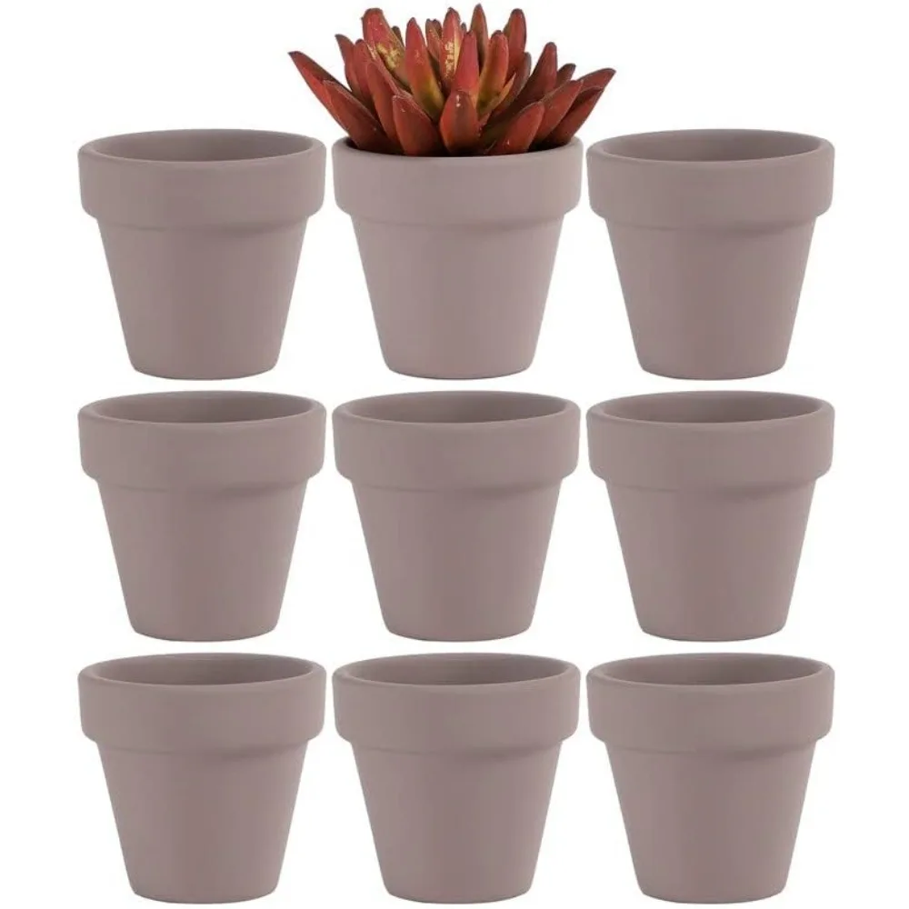 2 Inch Grey Mini Terracotta Clay Pots Pack of 9 - Small Hand Craft Nursery Plant Pot Succulent Cactus DIY Pottery Plante
2 Inch Grey Mini Terracotta Clay Pots Pack of 9 - Small Hand Craft Nursery Plant Pot Succulent Cactus DIY Pottery Plante