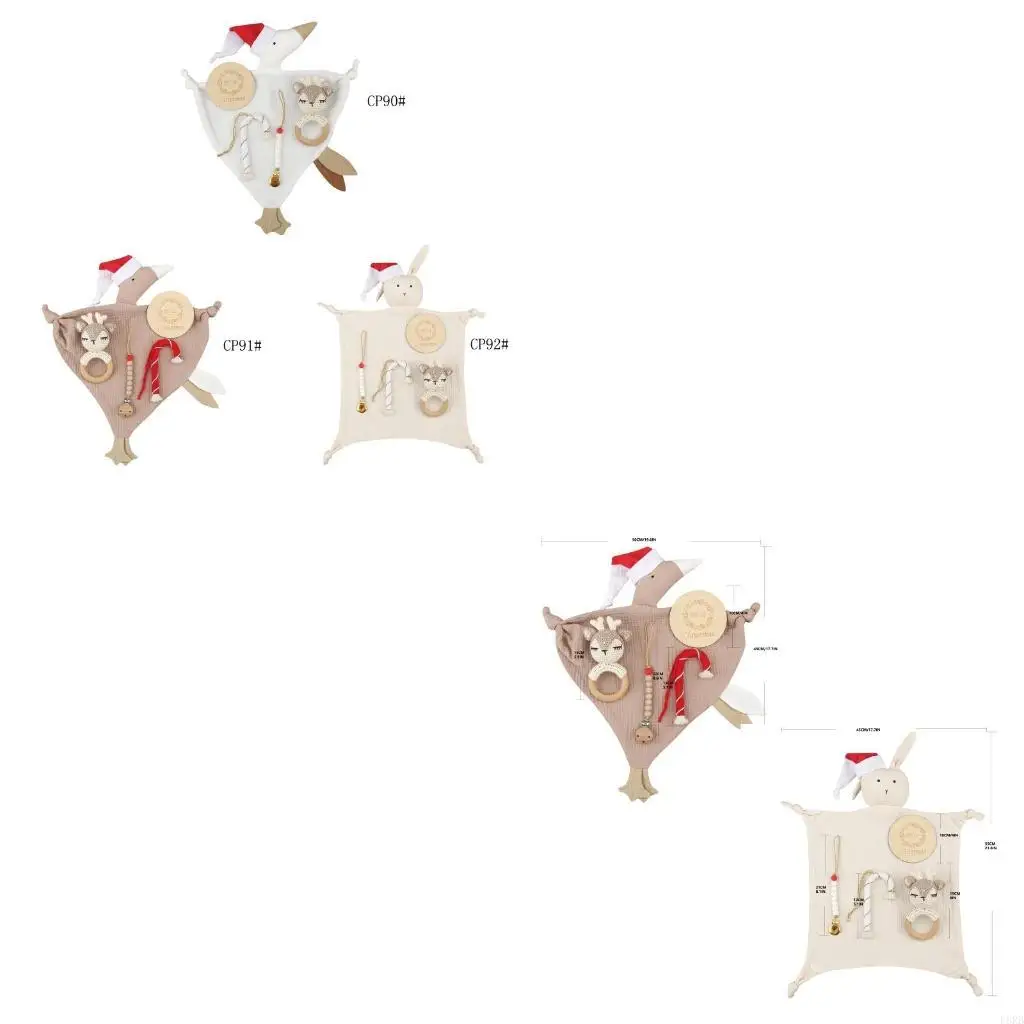 Рождественский подарочный набор из 5 предметов для новорожденных, детская игрушка-погремушка, хлопковое успокаивающее полотенце
Рождественский подарочный набор из 5 предметов для новорожденных, детская игрушка-погремушка, хлопковое успокаивающее полотенце