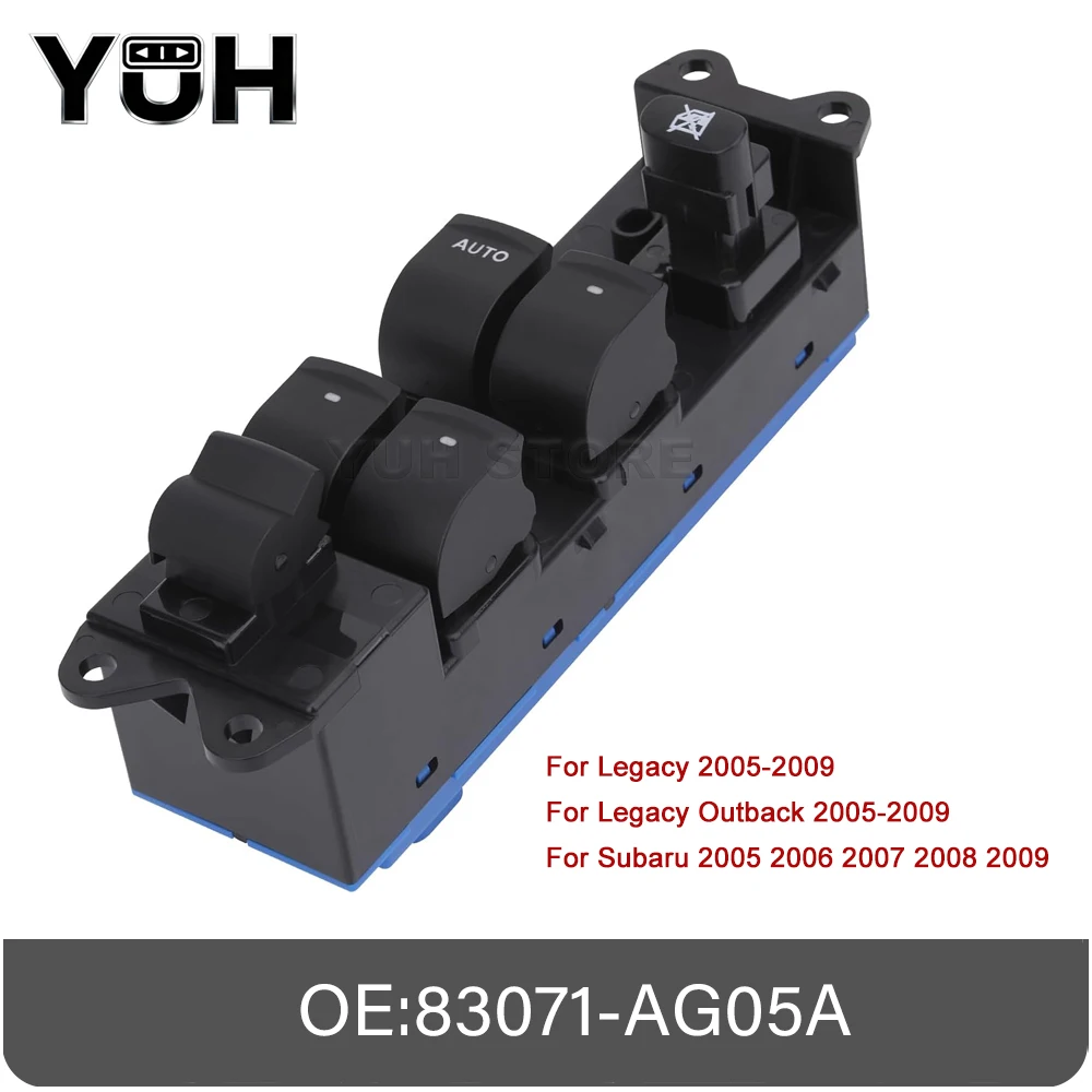 83071-AG05A для Subaru Outback Legacy 2005-2009 годов, главный переключатель стеклоподъемника водителя, передний левый 83071AG05B
83071-AG05A для Subaru Outback Legacy 2005-2009 годов, главный переключатель стеклоподъемника водителя, передний левый 83071AG05B