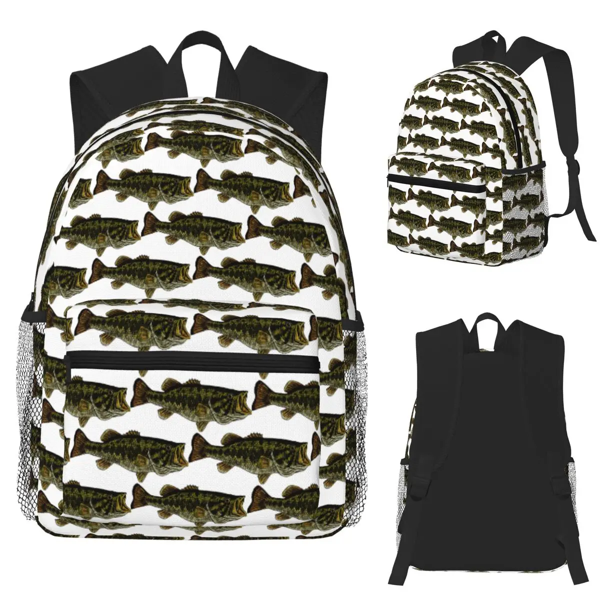 Largemouth Bass Fish Student Backpack School Bag Hiking Travel Daypack for Boys Girls Fashion Bookbag Shoulder Bags
Largemouth Bass Fish Student Backpack School Bag Hiking Travel Daypack for Boys Girls Fashion Bookbag Shoulder Bags