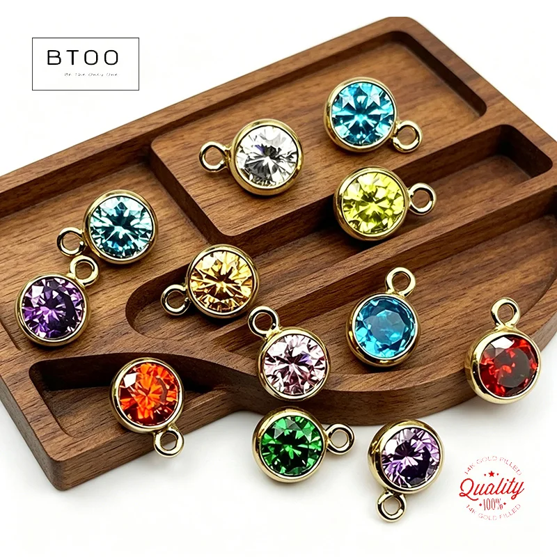 14k Gold Filled 3mm Birthstone Charms with AAA Cz Bezel Earring Charms Bulk Pack for Permanent Jewelry Top Quality
14k Gold Filled 3mm Birthstone Charms with AAA Cz Bezel Earring Charms Bulk Pack for Permanent Jewelry Top Quality