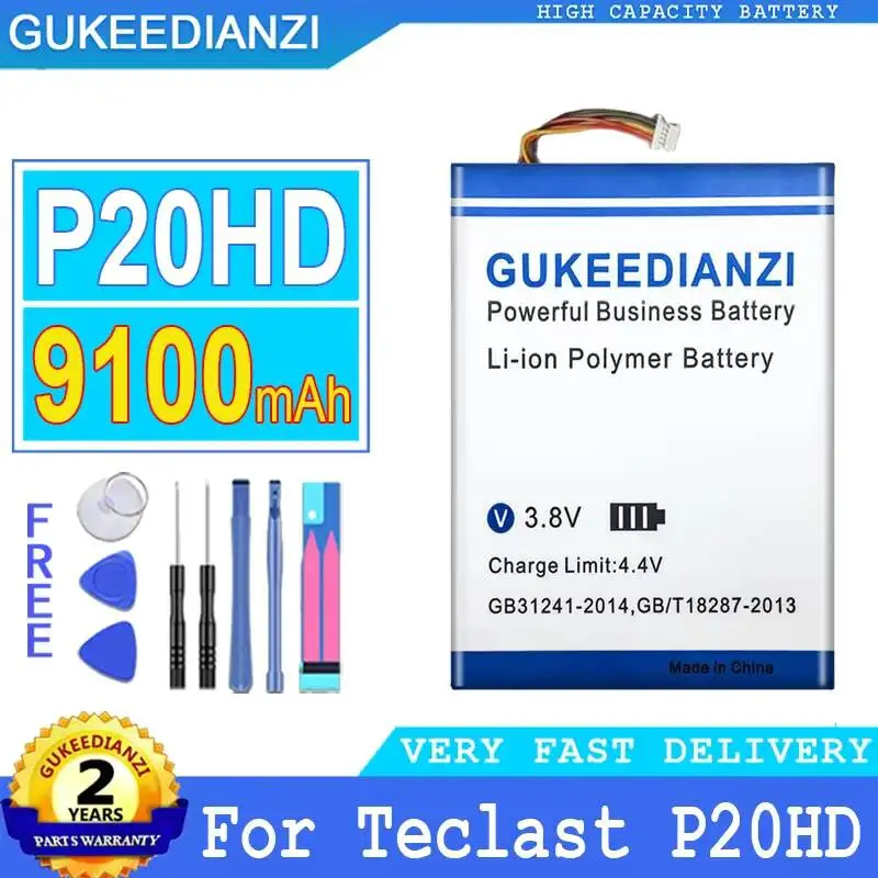 Long-Lasting Performance Tablet Battery 9100mAh For Teclast P20HD 98 4G ID N6H1 P20 HD 5 Wire Plug
Long-Lasting Performance Tablet Battery 9100mAh For Teclast P20HD 98 4G ID N6H1 P20 HD 5 Wire Plug
