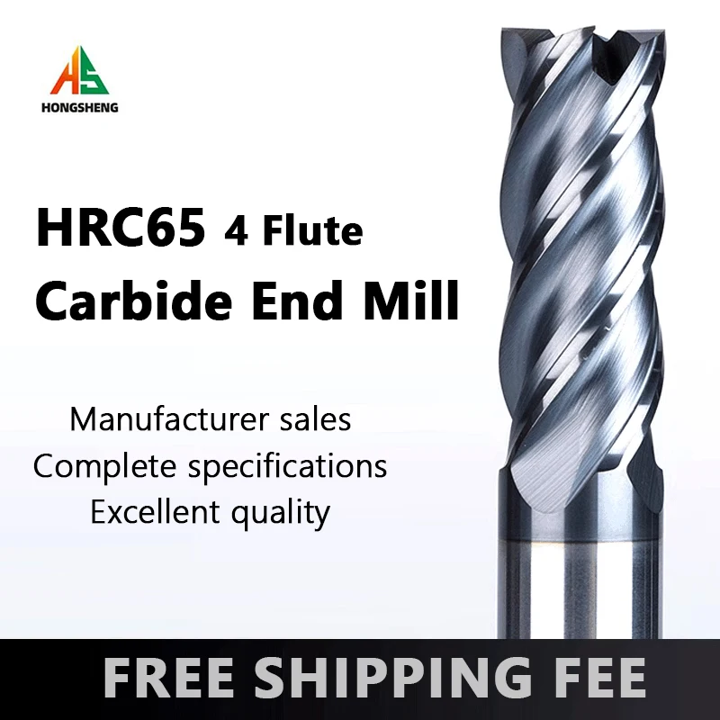 HRC65 CNC Carbide End Mill Tungsten Cutter TiALN Coated 4 Flute 68 12 Shank Metal Steel Machining Tool Router Bit Milling Cutter
HRC65 CNC Carbide End Mill Tungsten Cutter TiALN Coated 4 Flute 68 12 Shank Metal Steel Machining Tool Router Bit Milling Cutter