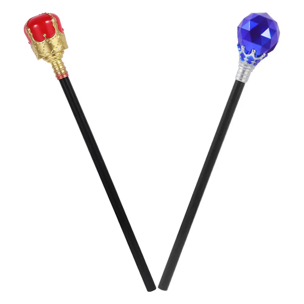 2Pcs Halloween King Cane Prop Cosplay Royal Wand Decorative Cane for Costume Party Role Play Halloween Decor Supplies
2Pcs Halloween King Cane Prop Cosplay Royal Wand Decorative Cane for Costume Party Role Play Halloween Decor Supplies