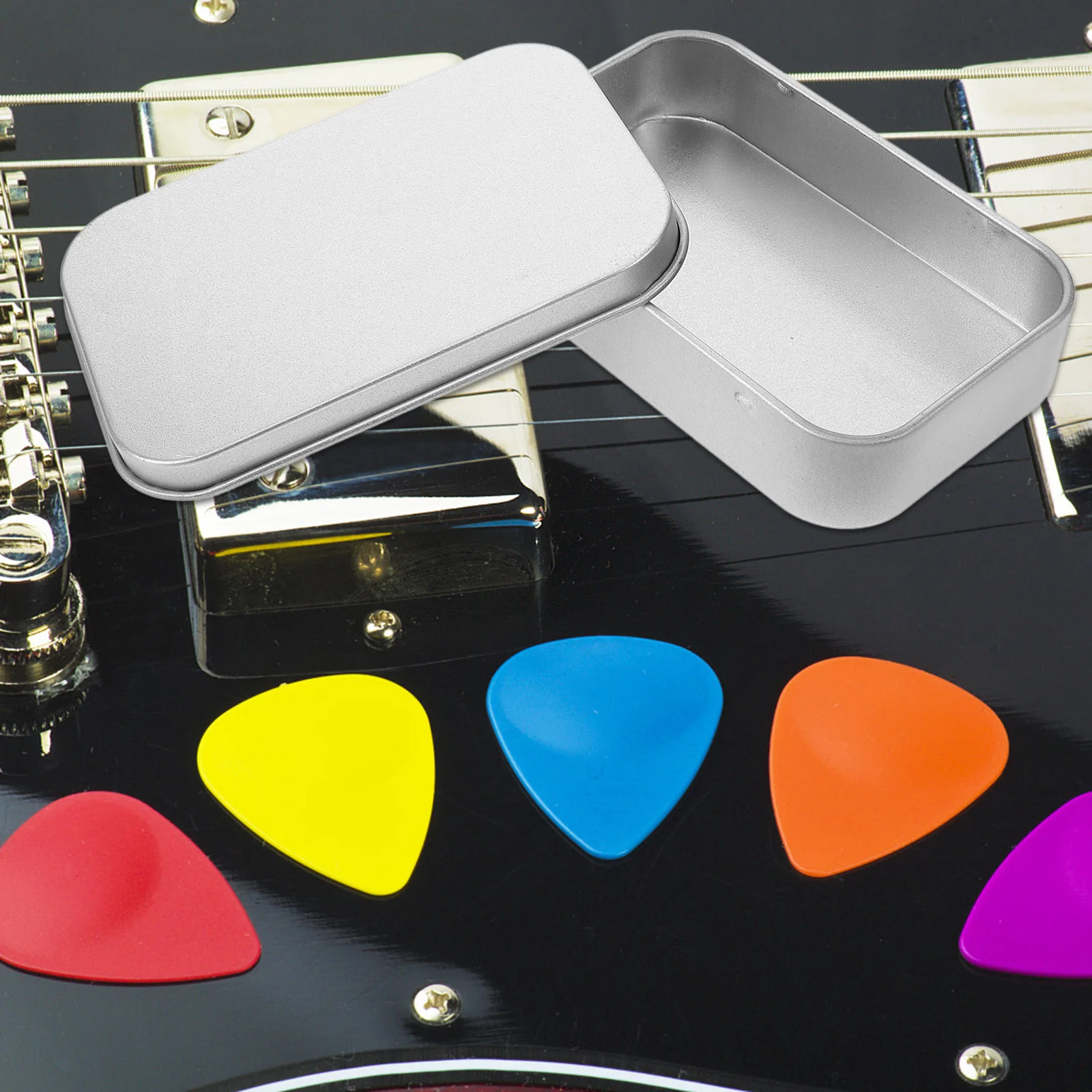 Pick Storage Box Guitar Holder Case Collection Display Container Mini Pickholder Tin
Pick Storage Box Guitar Holder Case Collection Display Container Mini Pickholder Tin