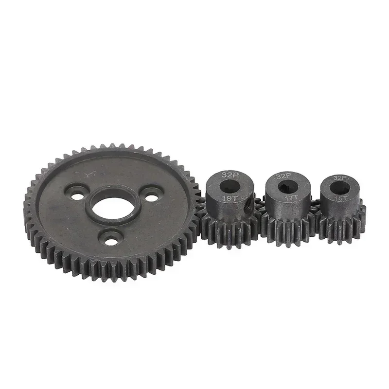 Heavy Duty Hardened Steel Spur 54T Gear with 15T/17T/19T Pinion for Trxs Slash 4X4 Stampede 4X4 Trxs 1/10 Summit Trxs
Heavy Duty Hardened Steel Spur 54T Gear with 15T/17T/19T Pinion for Trxs Slash 4X4 Stampede 4X4 Trxs 1/10 Summit Trxs