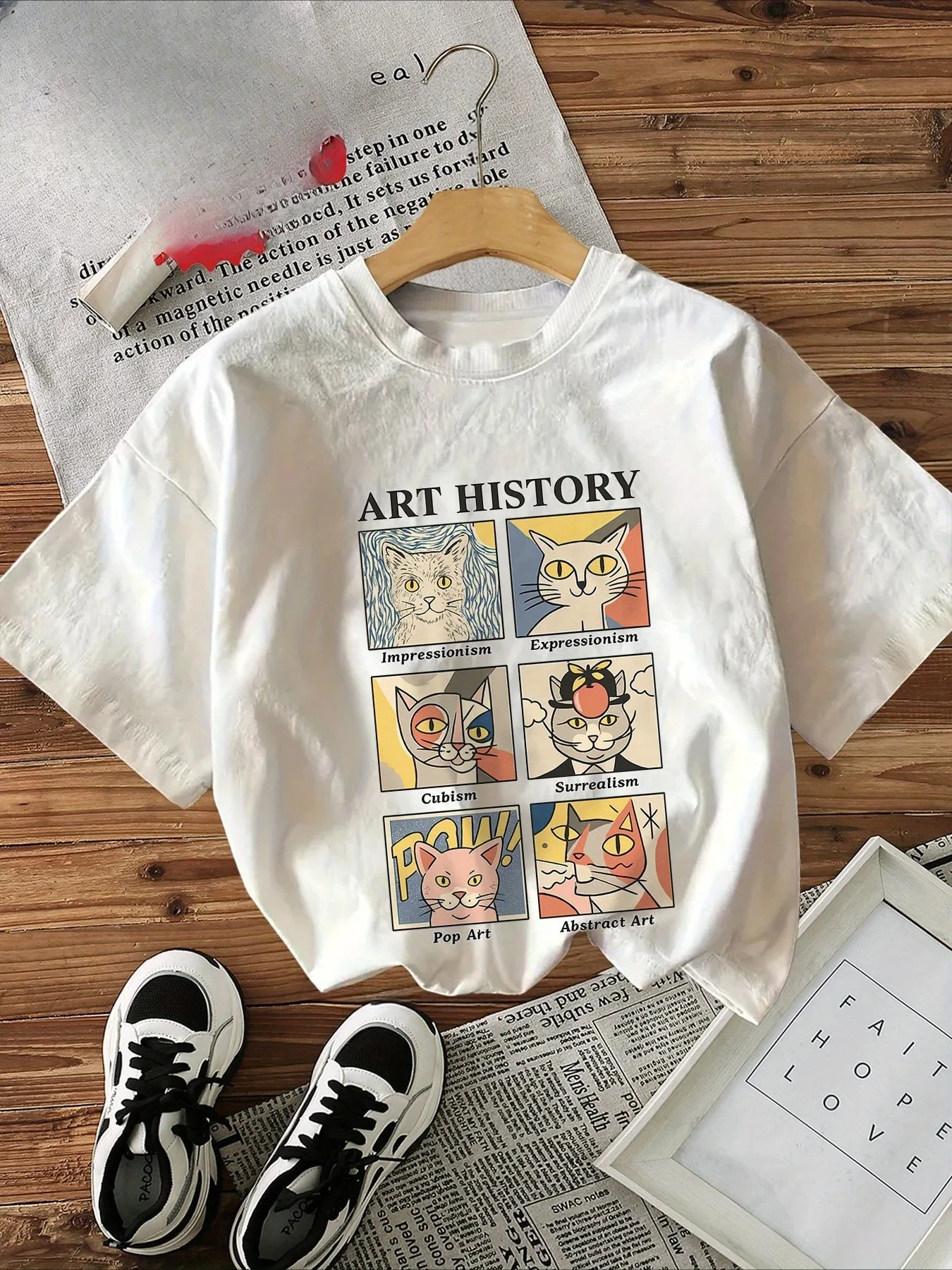 Art History Impressionism Graphic Top Casual Loose Round Neck Women's T-Shirt Short Sleeve Tee Illustrations Cat T Shirts
Art History Impressionism Graphic Top Casual Loose Round Neck Women's T-Shirt Short Sleeve Tee Illustrations Cat T Shirts