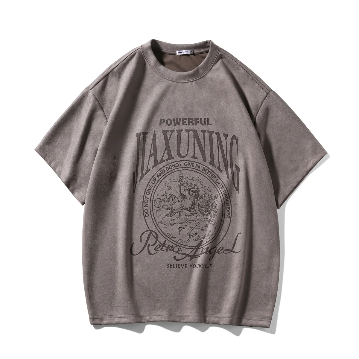 Suede T-shirt Trendy Summer Men's Short-sleeved O-neck Tops Embroidery Design T-Shirt Korean Couple Tshirts Unisex Tee Shirt
Suede T-shirt Trendy Summer Men's Short-sleeved O-neck Tops Embroidery Design T-Shirt Korean Couple Tshirts Unisex Tee Shirt