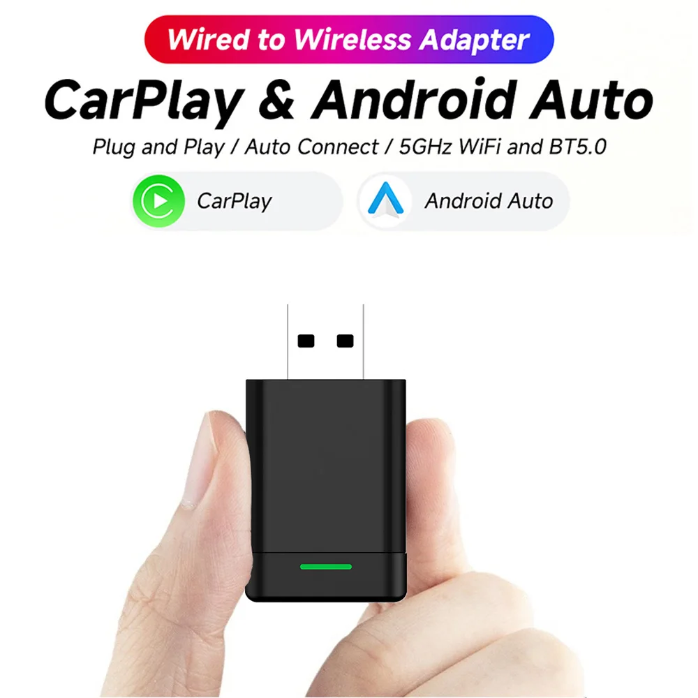 New Wireless Adapter Carplay Android Car 2-In-1 Wired Wireless Mini Car Ai Box for Audi Toyota Volkswagen Plug and Play
New Wireless Adapter Carplay Android Car 2-In-1 Wired Wireless Mini Car Ai Box for Audi Toyota Volkswagen Plug and Play