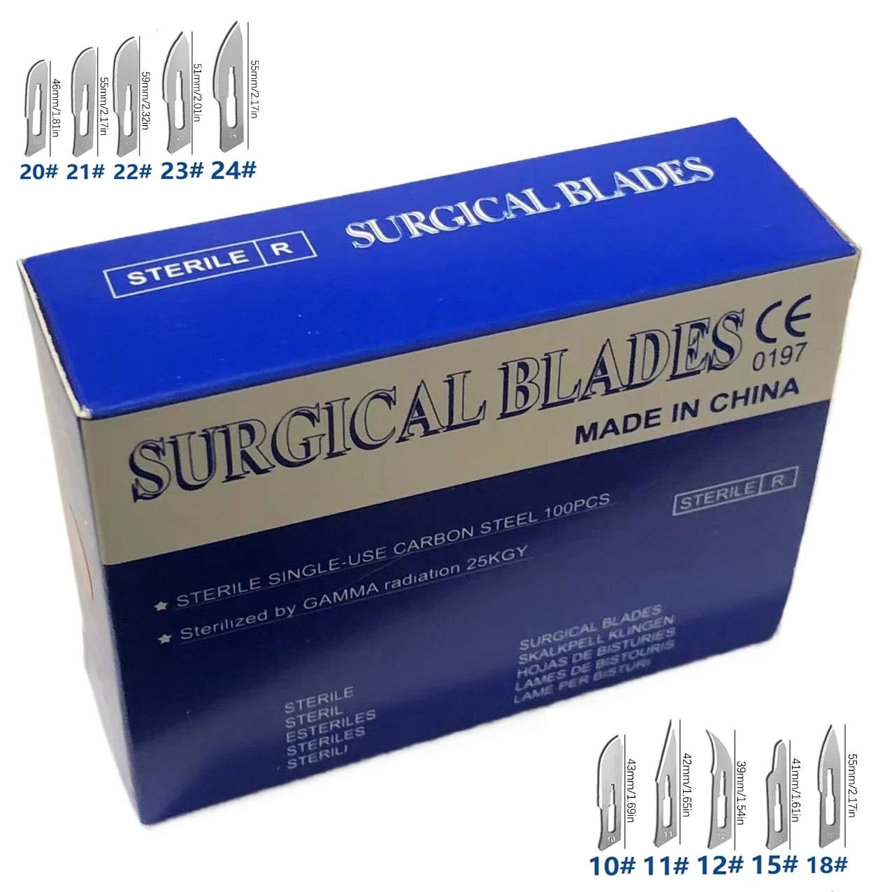 100PCS/BOX Sterile Surgical Scalpel Blades, Carbon Steel - for Dental Procedures, Sculpting, Beauty, Phone Repair & DIY Crafts
100PCS/BOX Sterile Surgical Scalpel Blades, Carbon Steel - for Dental Procedures, Sculpting, Beauty, Phone Repair & DIY Crafts