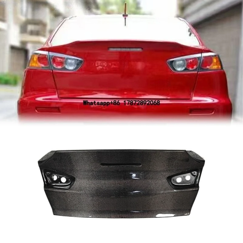 For 2007-2016 Lancer Evolution X Upgraded Modification of Carbon Fiber Trunk Lid with Ducktail-Style Spoiler
For 2007-2016 Lancer Evolution X Upgraded Modification of Carbon Fiber Trunk Lid with Ducktail-Style Spoiler