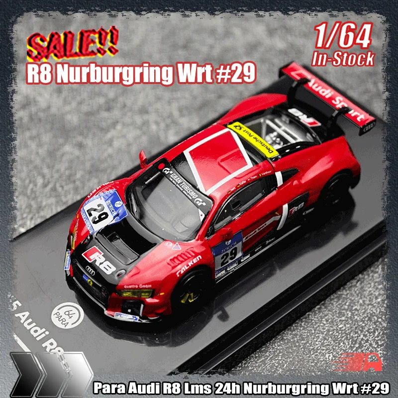Para 1:64 Audi R8 Lms 24h Nurburgring Wrt #29 Simulation Alloy Miniature Die-Cast Car Model Boy Toy Gift Pieces Collection
Para 1:64 Audi R8 Lms 24h Nurburgring Wrt #29 Simulation Alloy Miniature Die-Cast Car Model Boy Toy Gift Pieces Collection