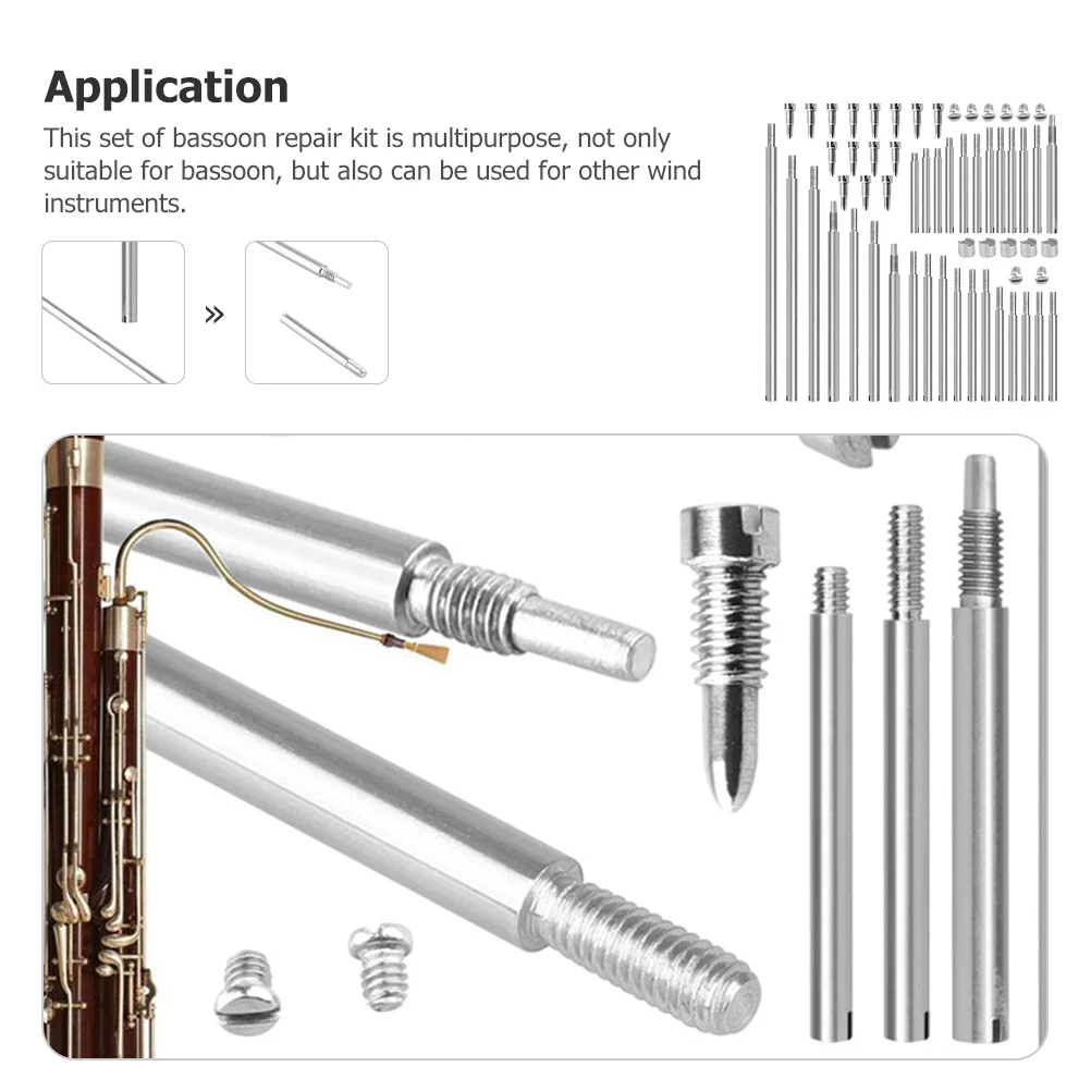 1 set 1 Set Bassoon Repair Kit Premium Metal Wind Instrument Parts Replacement Tool Flute Clarinet Repair Supply Instrument
1 set 1 Set Bassoon Repair Kit Premium Metal Wind Instrument Parts Replacement Tool Flute Clarinet Repair Supply Instrument