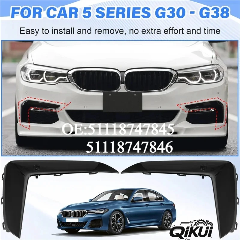 QIKUI For BMW 5 Series G30/G38 Front Bumper Left/Right Moulding Strip 51118747845 51118747846 Front Bumper Molding Trim
QIKUI For BMW 5 Series G30/G38 Front Bumper Left/Right Moulding Strip 51118747845 51118747846 Front Bumper Molding Trim