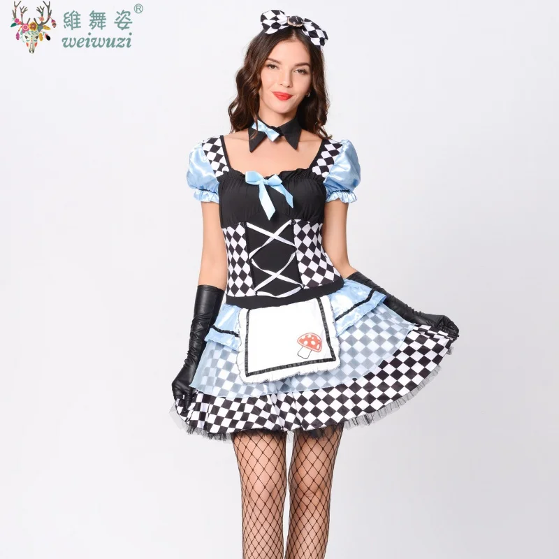 Halloween Classic Adult Alice in Wonderland Mad Hatter Sweet Lolita Maid Costume Carnival Party Magician Clown Cosplay Costume
Halloween Classic Adult Alice in Wonderland Mad Hatter Sweet Lolita Maid Costume Carnival Party Magician Clown Cosplay Costume
