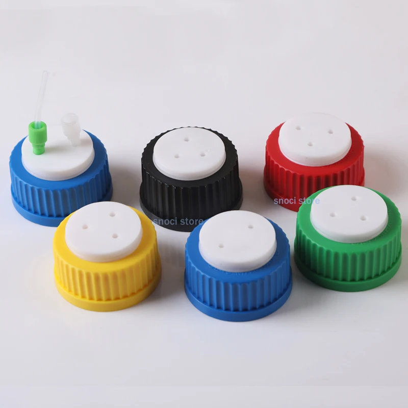 Fermentation Tank Reactor Feed Cover Plastic PTFE material mobile phase bottle cap For GL45 Glass Bottle colorful Screw cap
Fermentation Tank Reactor Feed Cover Plastic PTFE material mobile phase bottle cap For GL45 Glass Bottle colorful Screw cap