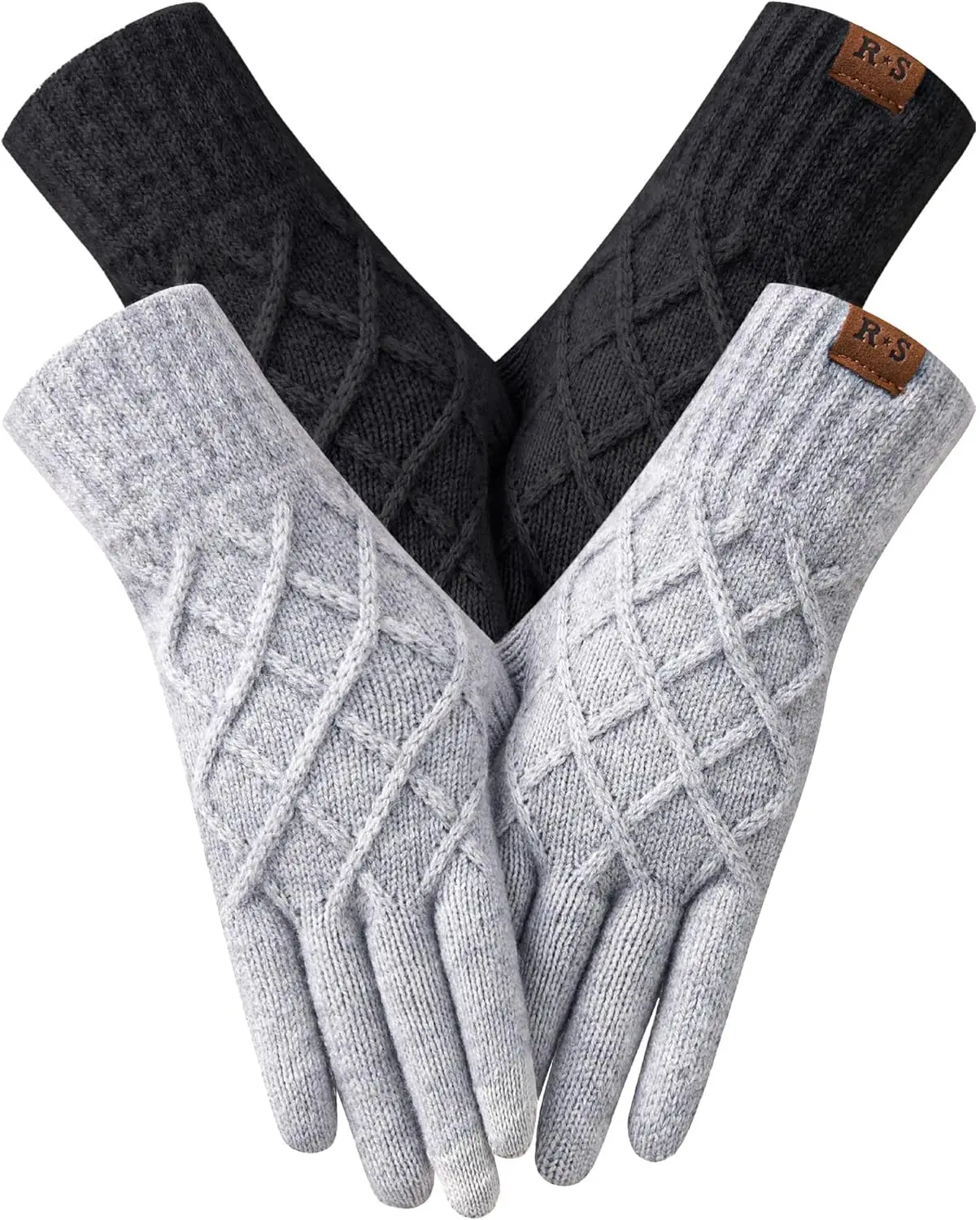 2 Pairs Touch Screen Winter Gloves for Women, Elastic Thermal Knit Lining, Warm Cold Weather
2 Pairs Touch Screen Winter Gloves for Women, Elastic Thermal Knit Lining, Warm Cold Weather