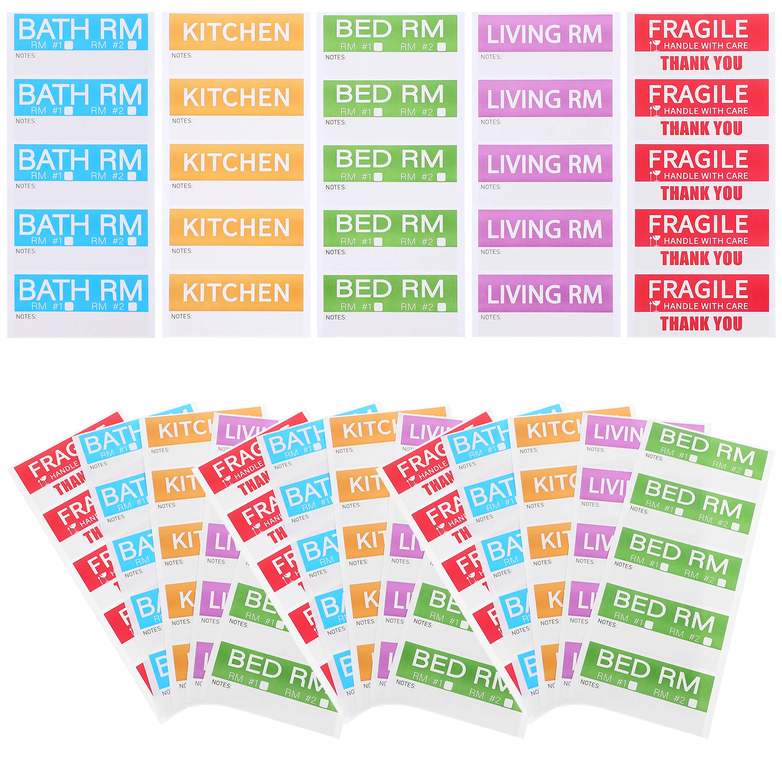20 Sheets Moving Labels Colored Stickers For Boxes Self-Adhesive Packing Fragile Room Kitchen Bathroom Label Strong Adhesion
20 Sheets Moving Labels Colored Stickers For Boxes Self-Adhesive Packing Fragile Room Kitchen Bathroom Label Strong Adhesion