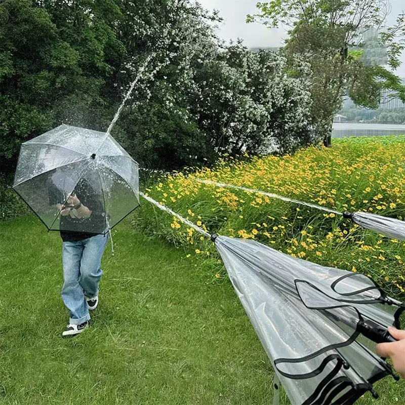 Umbrella Water Squirter Transparent Umbrella Water Spray Squirter Long Handle Rain Shelter Fighting Play Toys Interactive Prank
Umbrella Water Squirter Transparent Umbrella Water Spray Squirter Long Handle Rain Shelter Fighting Play Toys Interactive Prank