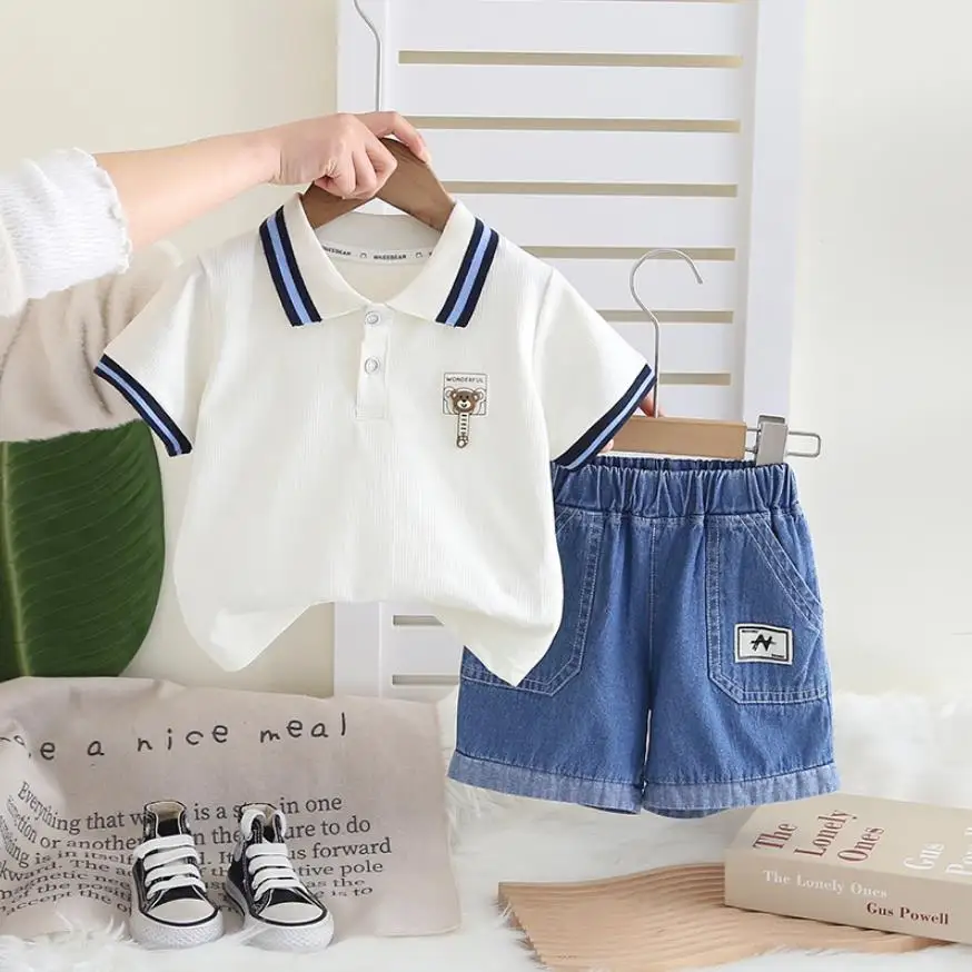 Korean Style Summer Sets For Baby Boys Clothes 6 To 12 Months Cartoon Cotton Short Sleeve T-shirts And Shorts Toddler Outfits
Korean Style Summer Sets For Baby Boys Clothes 6 To 12 Months Cartoon Cotton Short Sleeve T-shirts And Shorts Toddler Outfits