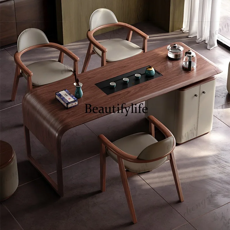 L181 Chinese-style office solid wood tea table reception table high-end tea table with tea tray
L181 Chinese-style office solid wood tea table reception table high-end tea table with tea tray