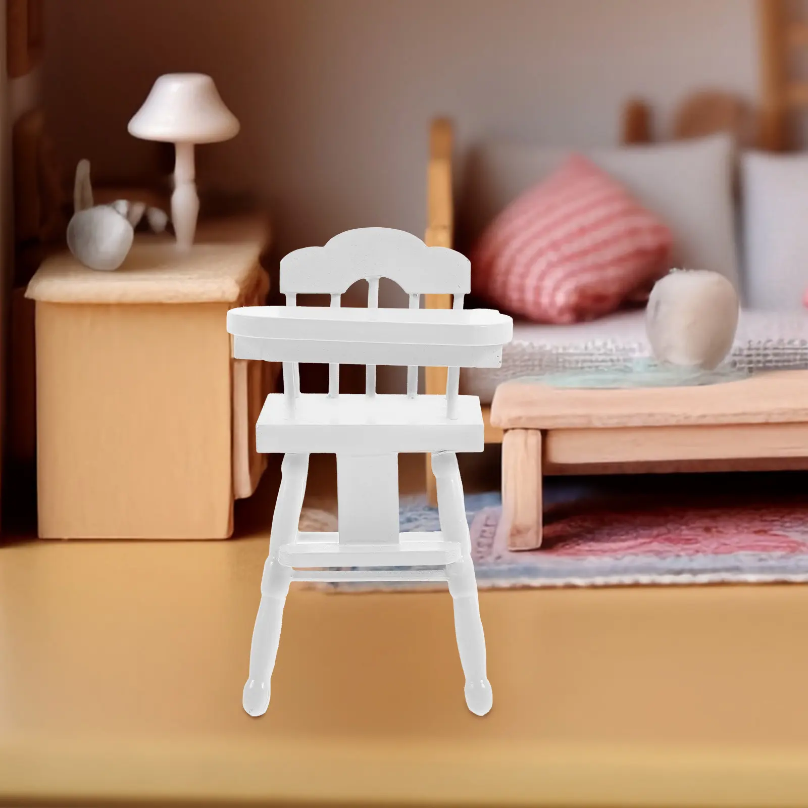 Wooden Mini Highchair for Dollhouse Decoration Realistic Dining Scene Stylish Unique Handcrafted Miniature Furniture Desktop
Wooden Mini Highchair for Dollhouse Decoration Realistic Dining Scene Stylish Unique Handcrafted Miniature Furniture Desktop
