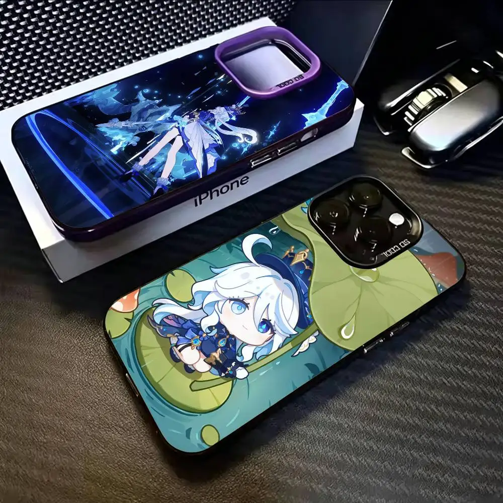 Game Genshin Furina Phone Case For iPhone 17,16,15,14,13,12,11 Plus,Pro Max,XS,Colored Silver Plated Inside Cover
Game Genshin Furina Phone Case For iPhone 17,16,15,14,13,12,11 Plus,Pro Max,XS,Colored Silver Plated Inside Cover
