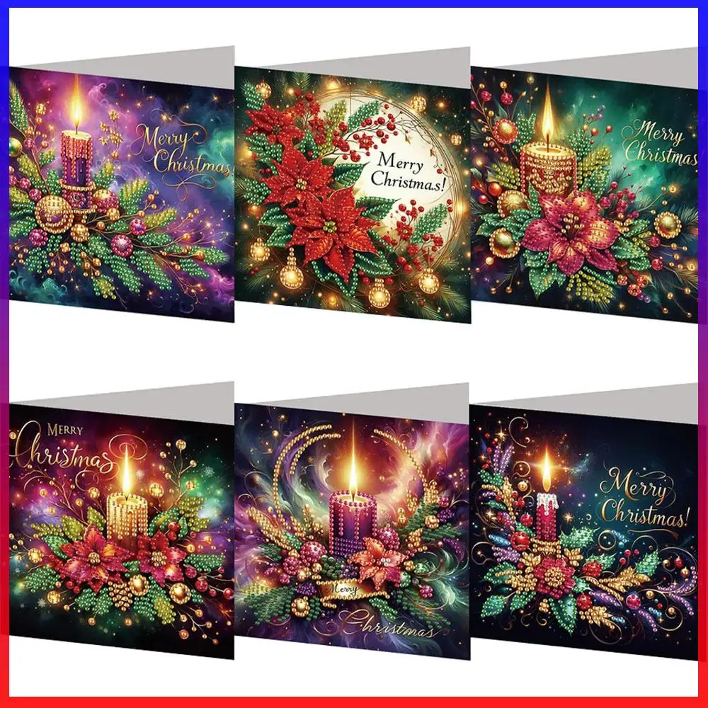 6PCS DIY Rhinestone Diamond Art Mosaic Postcards Xmas Theme Diamond Art Greeting Cards Creative Birthday & Thanksgiving Card Kit
6PCS DIY Rhinestone Diamond Art Mosaic Postcards Xmas Theme Diamond Art Greeting Cards Creative Birthday & Thanksgiving Card Kit