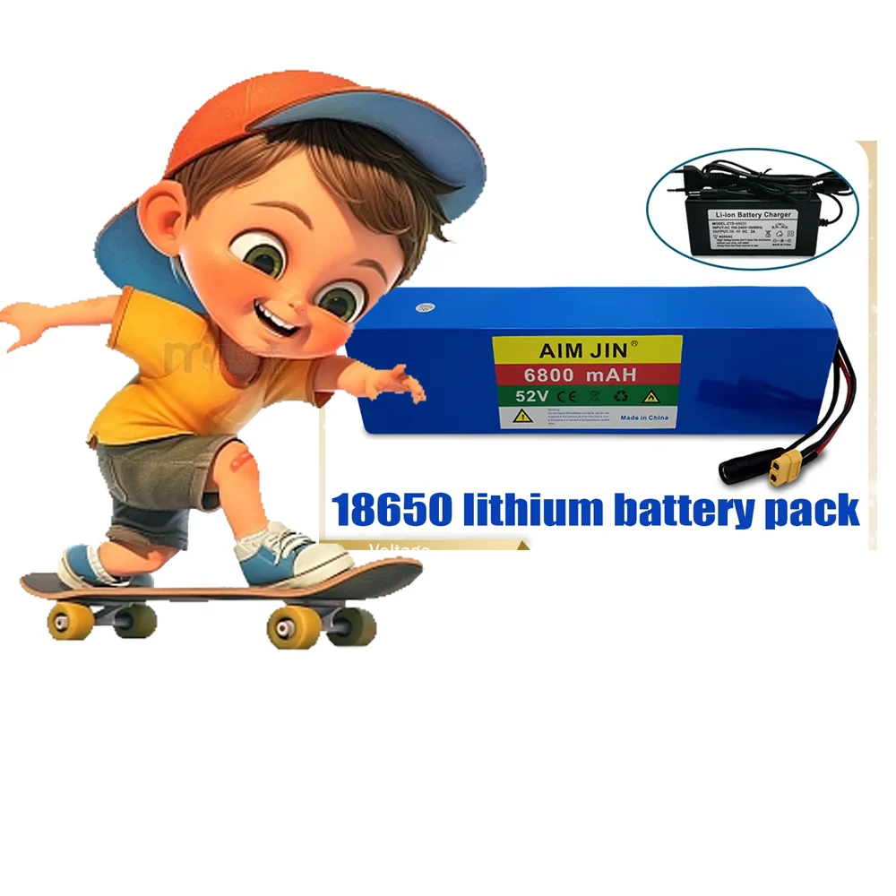 52V 6800mAh 18650 Rechargeable Li-ion Battery Pack, 14S2P, Large Capacity for Bicycles, Scooters, Motorcycles with Built-in BMS
52V 6800mAh 18650 Rechargeable Li-ion Battery Pack, 14S2P, Large Capacity for Bicycles, Scooters, Motorcycles with Built-in BMS