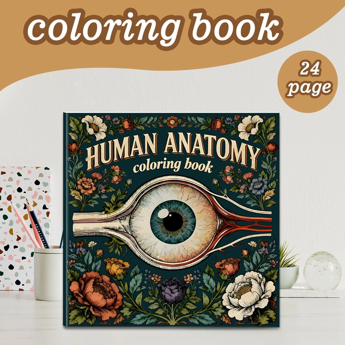 Human Anatomy Coloring Book 24 Pages Detailed Medical Illustrations for Students Nurses Stress Relief Learning Gift
Human Anatomy Coloring Book 24 Pages Detailed Medical Illustrations for Students Nurses Stress Relief Learning Gift