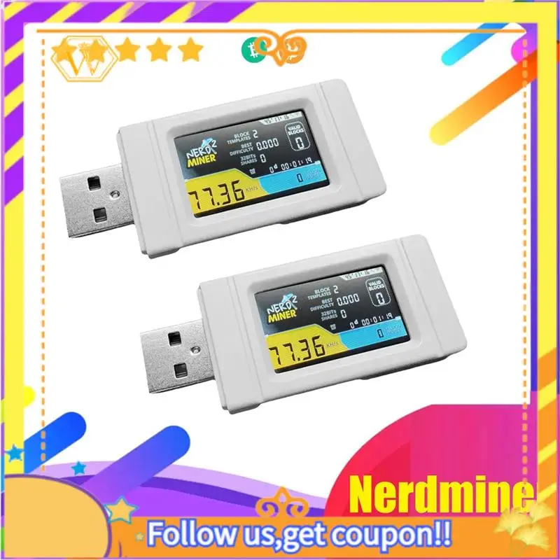 Последние-2 шт. Nerdminer USB Miner 77KH/S BTC Solo Lottery Mining Miner с цветным экраном Mini Bitcoin BTC Miner Nerd Miner
Последние-2 шт. Nerdminer USB Miner 77KH/S BTC Solo Lottery Mining Miner с цветным экраном Mini Bitcoin BTC Miner Nerd Miner