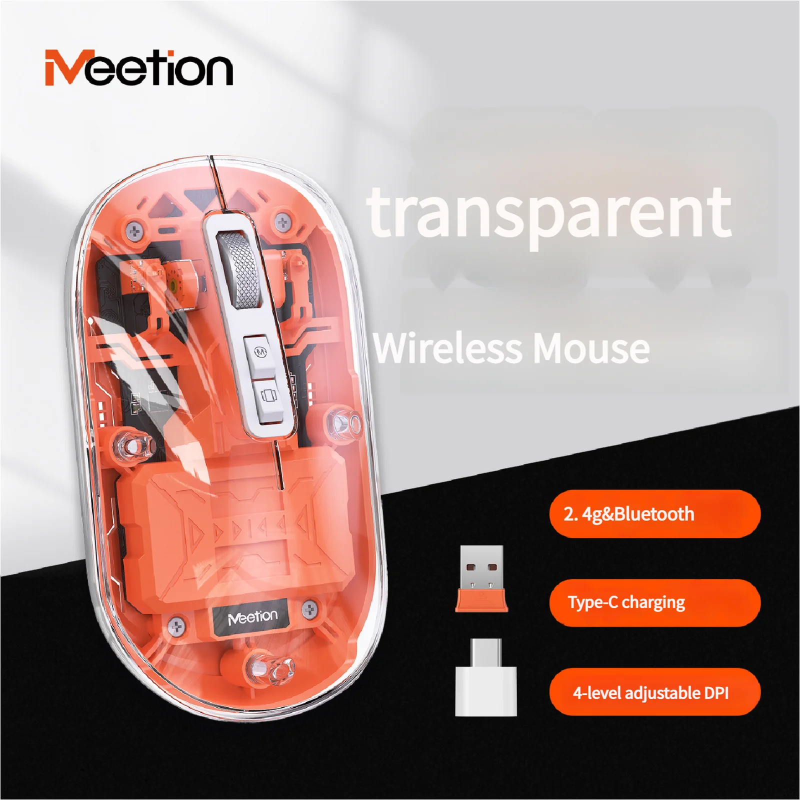 Двойной режим, беспроводная Bluetooth прозрачная игровая мышь, 2400 точек на дюйм, регулируемая перезаряжаемая батарея, бесшумная мышь для ПК, ноутбука
Двойной режим, беспроводная Bluetooth прозрачная игровая мышь, 2400 точек на дюйм, регулируемая перезаряжаемая батарея, бесшумная мышь для ПК, ноутбука