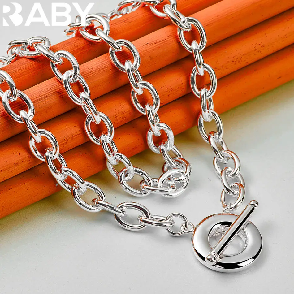 URBABY 925 Sterling Silver 47cm Chain Necklace For Women Men Charm Trend Birthday Gifts Fashion Party Fine Jewelry
URBABY 925 Sterling Silver 47cm Chain Necklace For Women Men Charm Trend Birthday Gifts Fashion Party Fine Jewelry