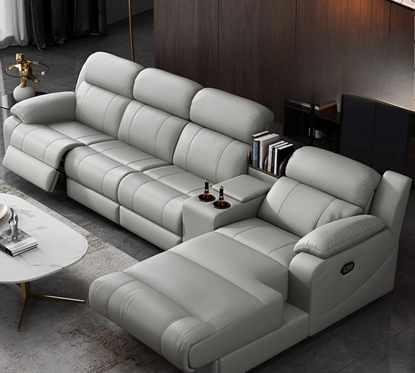 Zero against the wall first-class space electric cabin leather cinema modern large apartment simple living room princess
Zero against the wall first-class space electric cabin leather cinema modern large apartment simple living room princess