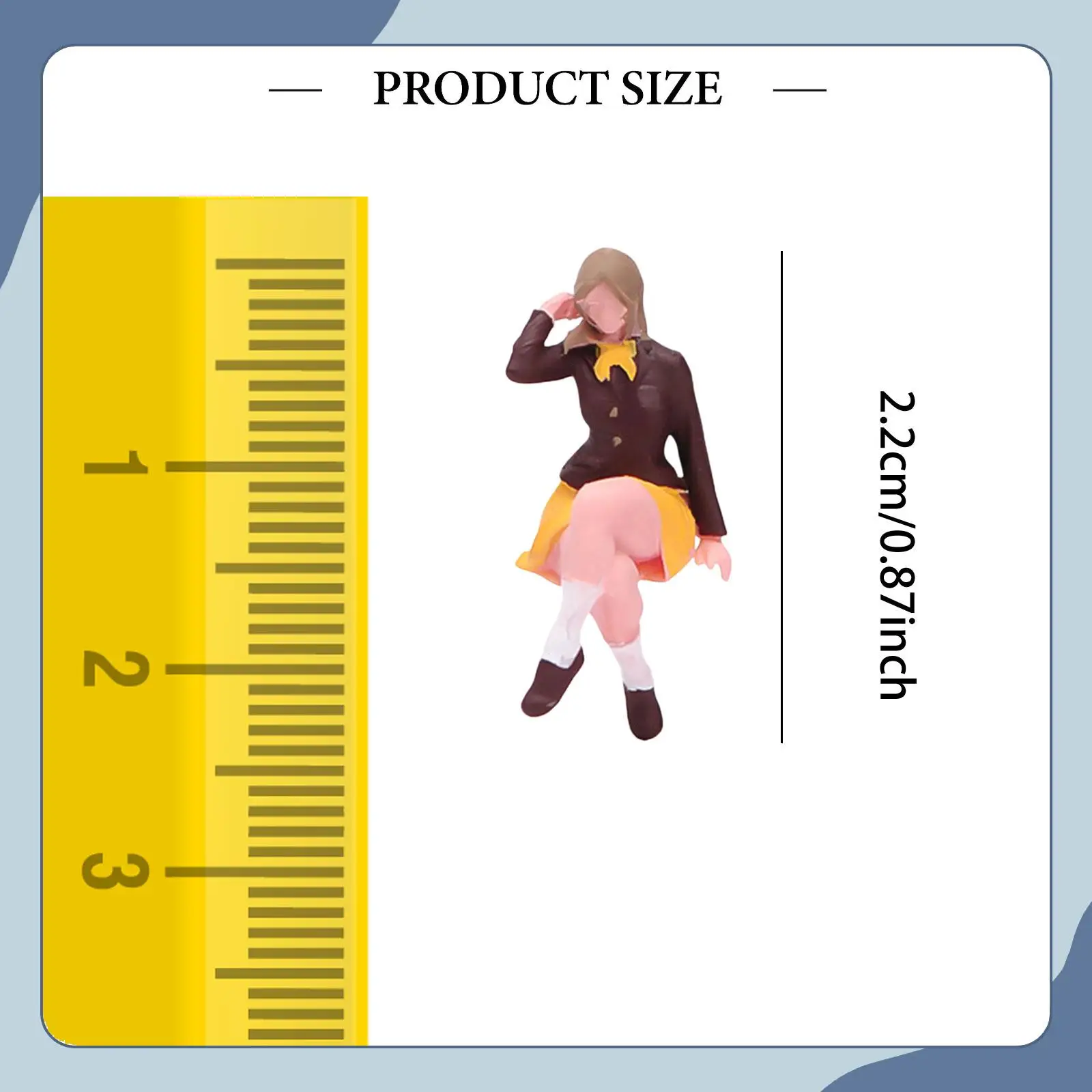 1/64 Scale Miniature Girl Figure Tiny People Model for DIY Scene Decoration
1/64 Scale Miniature Girl Figure Tiny People Model for DIY Scene Decoration