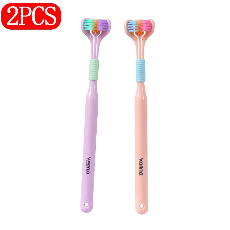360 Degree Three Sed Soft Bristle Toothbrush Oral Care Safety Toothbrush Teeth Deep Cleaning Portable Travel Dental Oral Care
360 Degree Three Sed Soft Bristle Toothbrush Oral Care Safety Toothbrush Teeth Deep Cleaning Portable Travel Dental Oral Care