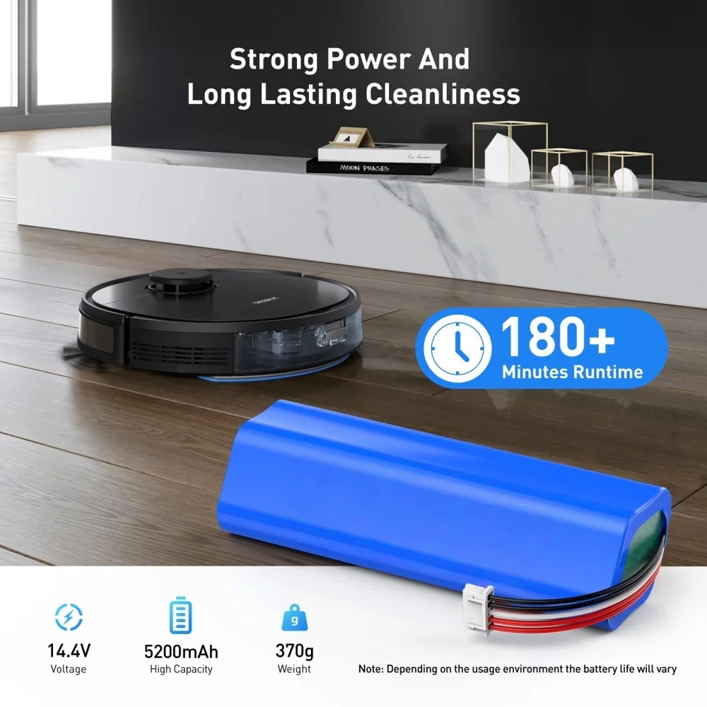 14.4V12800mAh Replacement battery For ecovacs T5 T8 T9 T10 T20 DLX11 DLX13 DLN12 X1 X1omni X1 Deebot Ozmo Sweeping robot.
14.4V12800mAh Replacement battery For ecovacs T5 T8 T9 T10 T20 DLX11 DLX13 DLN12 X1 X1omni X1 Deebot Ozmo Sweeping robot.