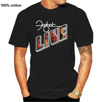Foghat 라이브 티 티셔츠, 하드 록 밴드, Charlie Huhn S M L XL 2XL 3XL, 사보이 다크 브라운