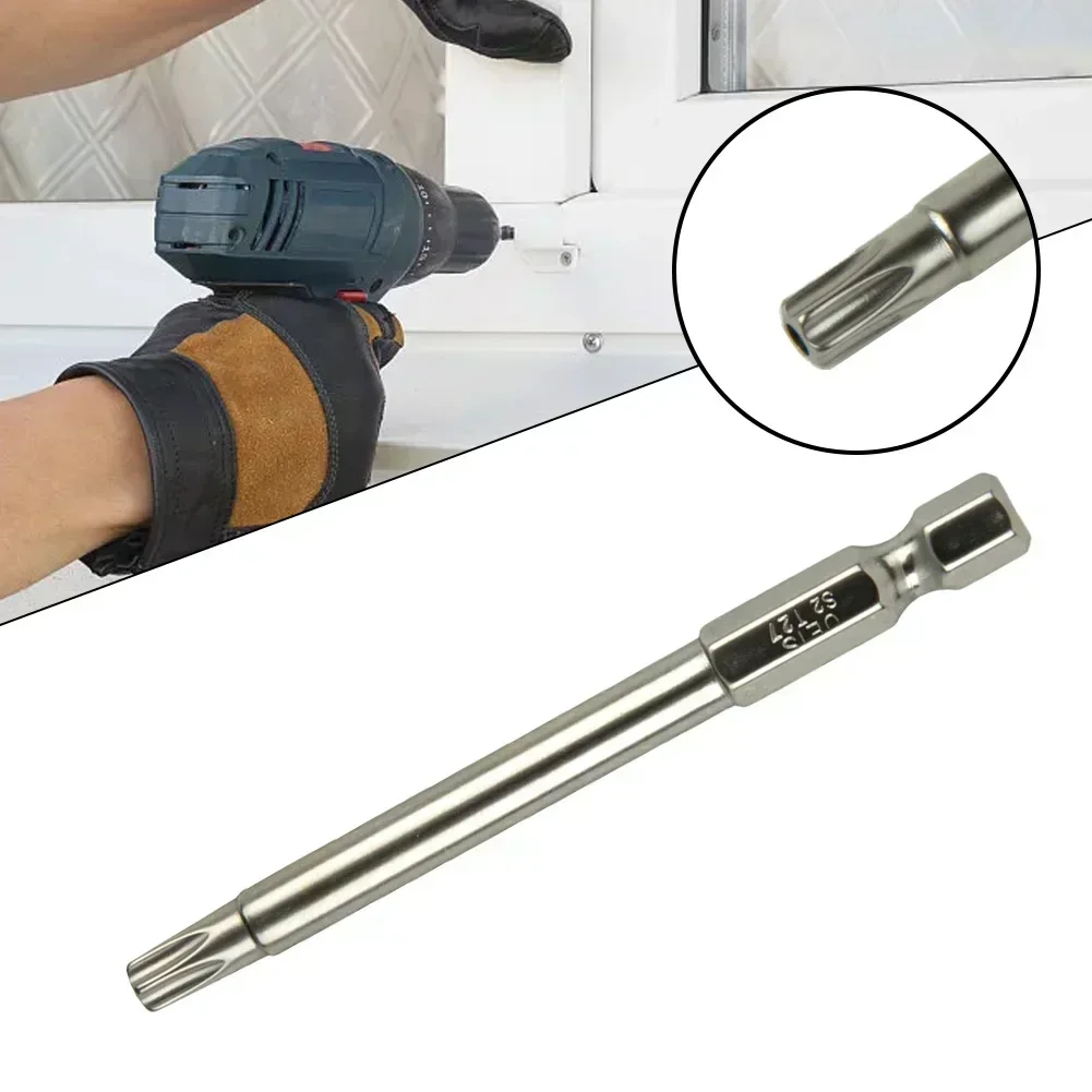 1Pc Torx Screwdriver Bit Set 6.35mm Hex Shank Security Magnetic Head T7/T8/T9/T10/T15/T20/T25/T27/T30/T40 75MM Extra Long
1Pc Torx Screwdriver Bit Set 6.35mm Hex Shank Security Magnetic Head T7/T8/T9/T10/T15/T20/T25/T27/T30/T40 75MM Extra Long