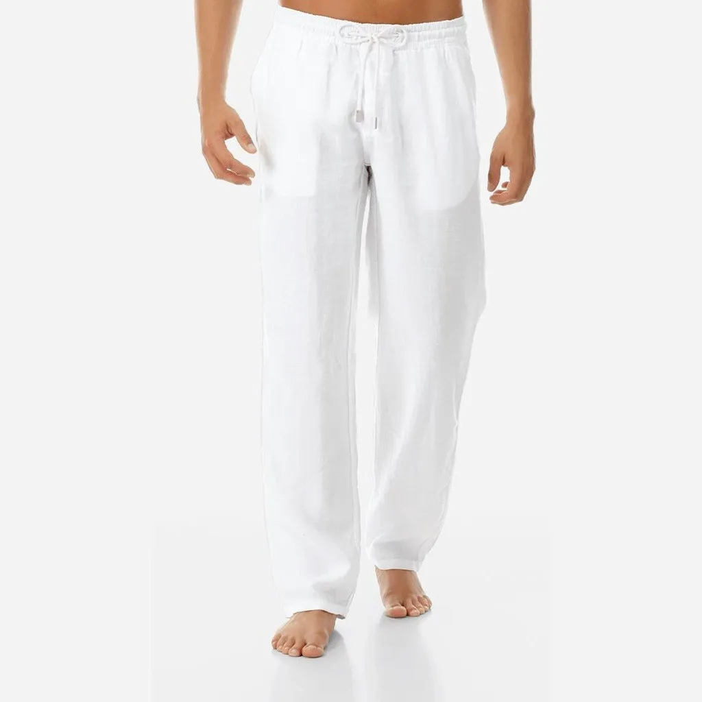 Men's Cotton Linen Pants Men's Summer New Fashion Breathable Trousers Solid Color Casual Fitness Thin Loose Straight Leg Pant
Men's Cotton Linen Pants Men's Summer New Fashion Breathable Trousers Solid Color Casual Fitness Thin Loose Straight Leg Pant