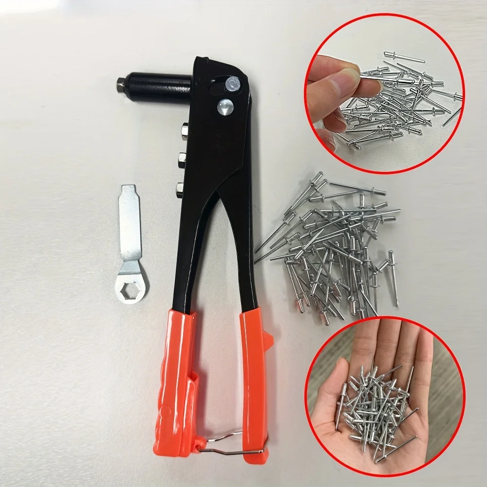 50 Pieces Heavy-duty Rivet Gun Kit Includes A Spring Clip and 50 Rivets, Suitable for Furniture Assembly and Automotive Repair.
50 Pieces Heavy-duty Rivet Gun Kit Includes A Spring Clip and 50 Rivets, Suitable for Furniture Assembly and Automotive Repair.