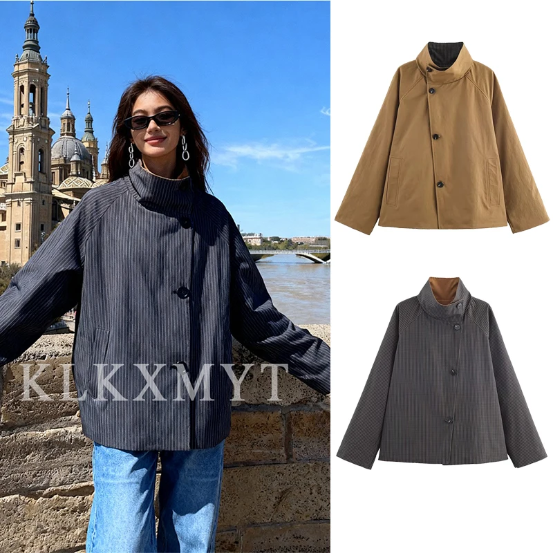 Женская куртка 2025 г., женская мода с длинным рукавом и пуговицами в стиле парка, двусторонние куртки, женское осенне-зимнее двустороннее пальто для отдыха
Женская куртка 2025 г., женская мода с длинным рукавом и пуговицами в стиле парка, двусторонние куртки, женское осенне-зимнее двустороннее пальто для отдыха