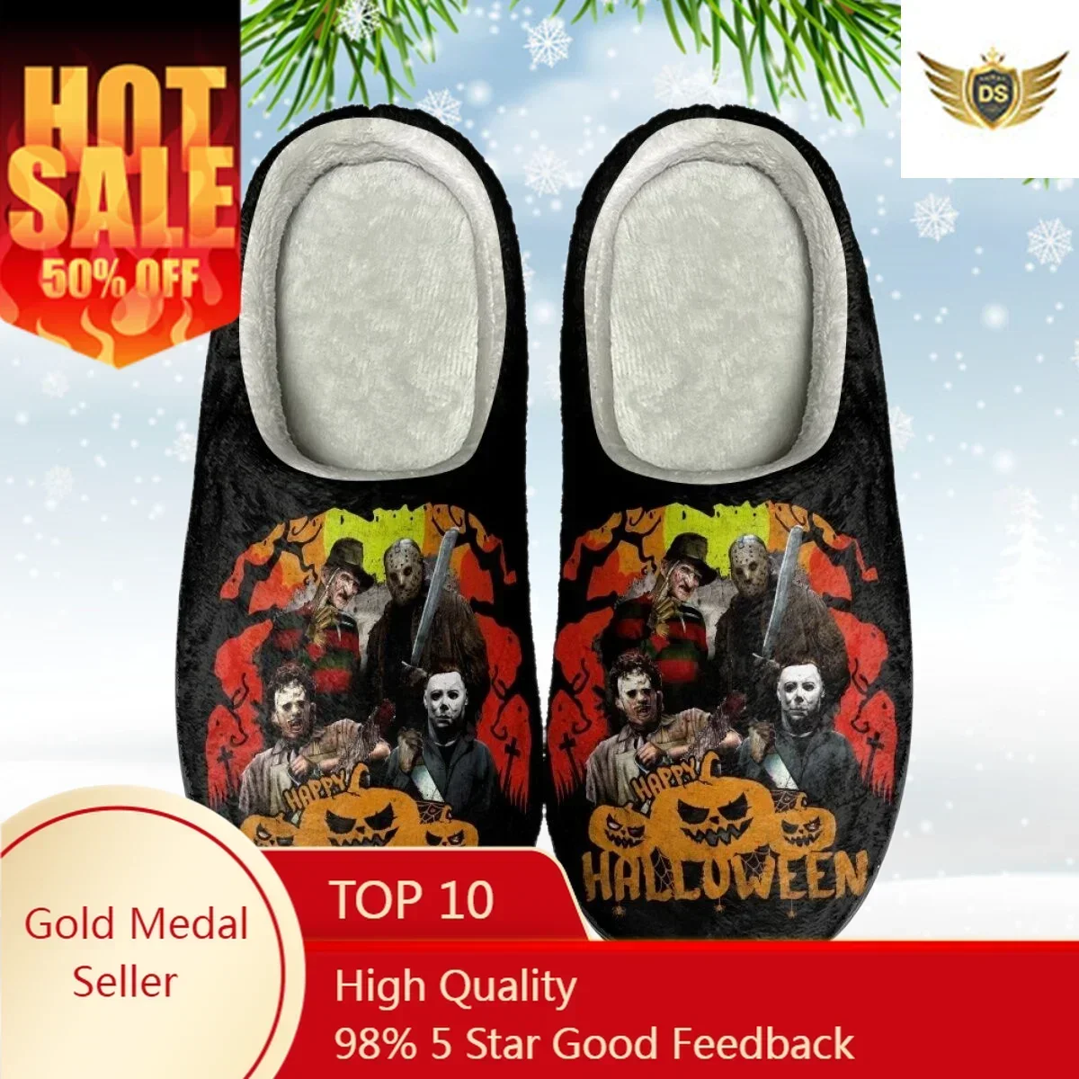 Classic Horror Movie Michael Myers / Jason / Chuck House Slippers Winter Cotton Slippers Home Warm Indoor Furry
Classic Horror Movie Michael Myers / Jason / Chuck House Slippers Winter Cotton Slippers Home Warm Indoor Furry