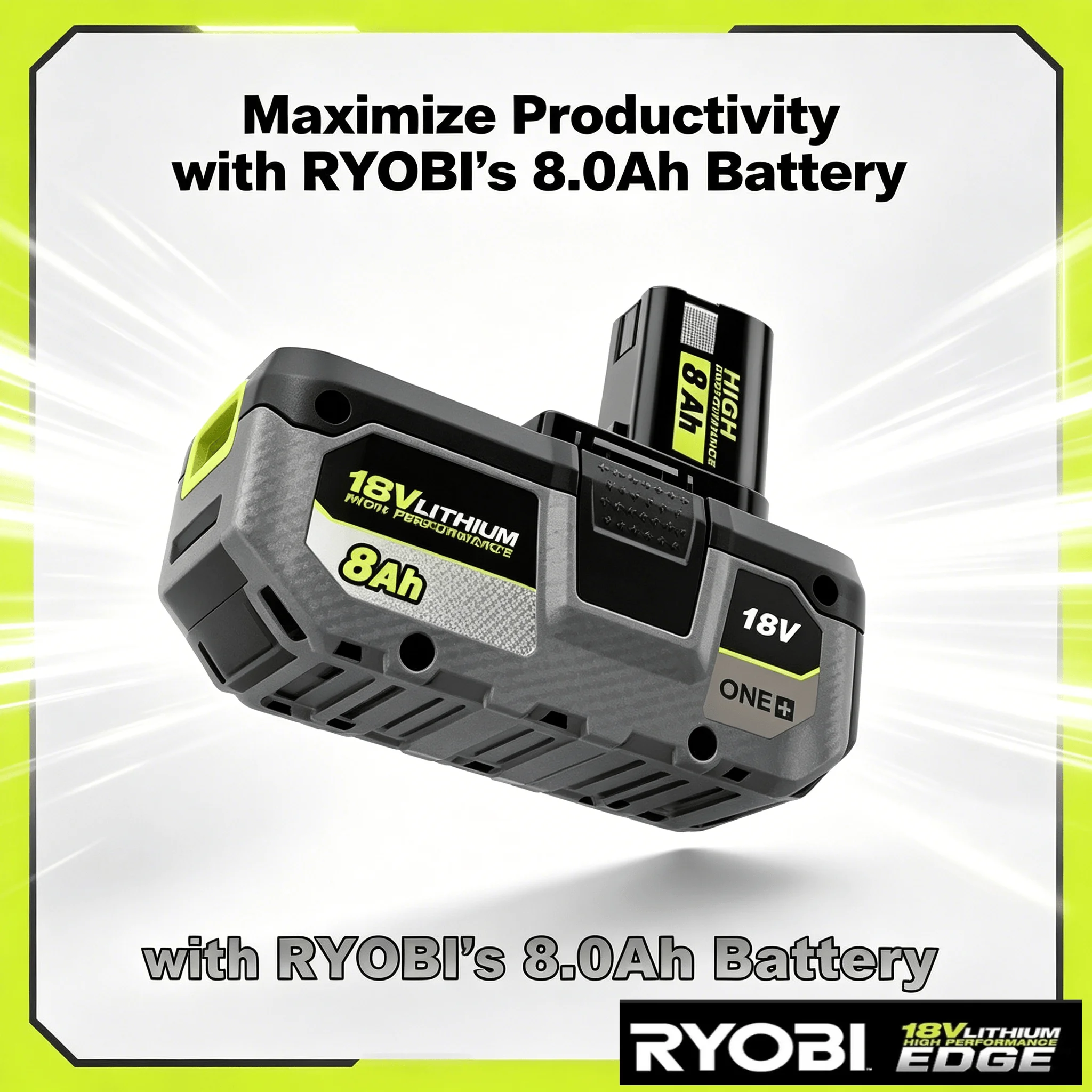 18V High Capacity Lithium Ion Battery For RYOBI ONE+ System Long Runtime Replacement Pack For Drill Saw DIY Professional Work
18V High Capacity Lithium Ion Battery For RYOBI ONE+ System Long Runtime Replacement Pack For Drill Saw DIY Professional Work