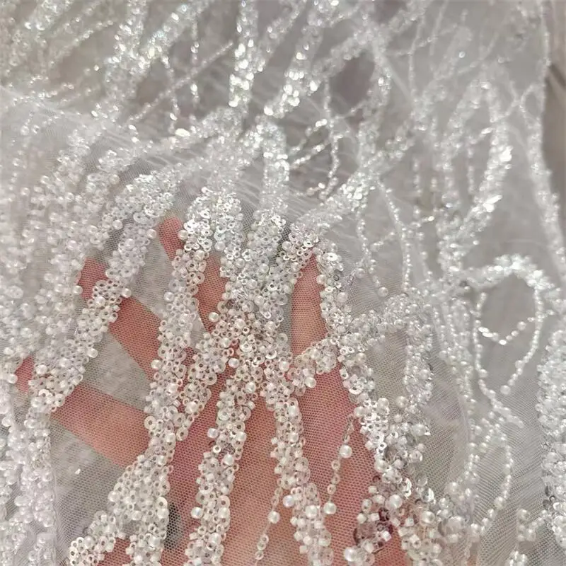 Selling By Meter.Beads Sequins Stripe Lace Fabric High Quality, Luxury Evening Dress, French Lace Fabrics for Sewing
Selling By Meter.Beads Sequins Stripe Lace Fabric High Quality, Luxury Evening Dress, French Lace Fabrics for Sewing